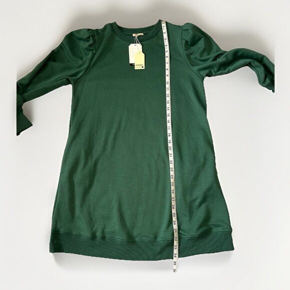 Jodifl Dress Midi Sweatshirt Womens M Green Long Sleeve Crewneck - Picture 5 of 10